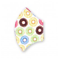 ECO-COTTON ORGANIC FACE MASK: DONUTS (with eyeglass sprinkles)